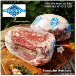 Beef KNUCKLE frozen daging rendang Australia MIDFIELD portioned cut 1.5" 4cm +/-1kg (price/kg)